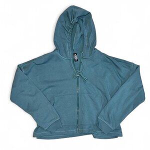 90 Degree Blue Zip Up Hoodie